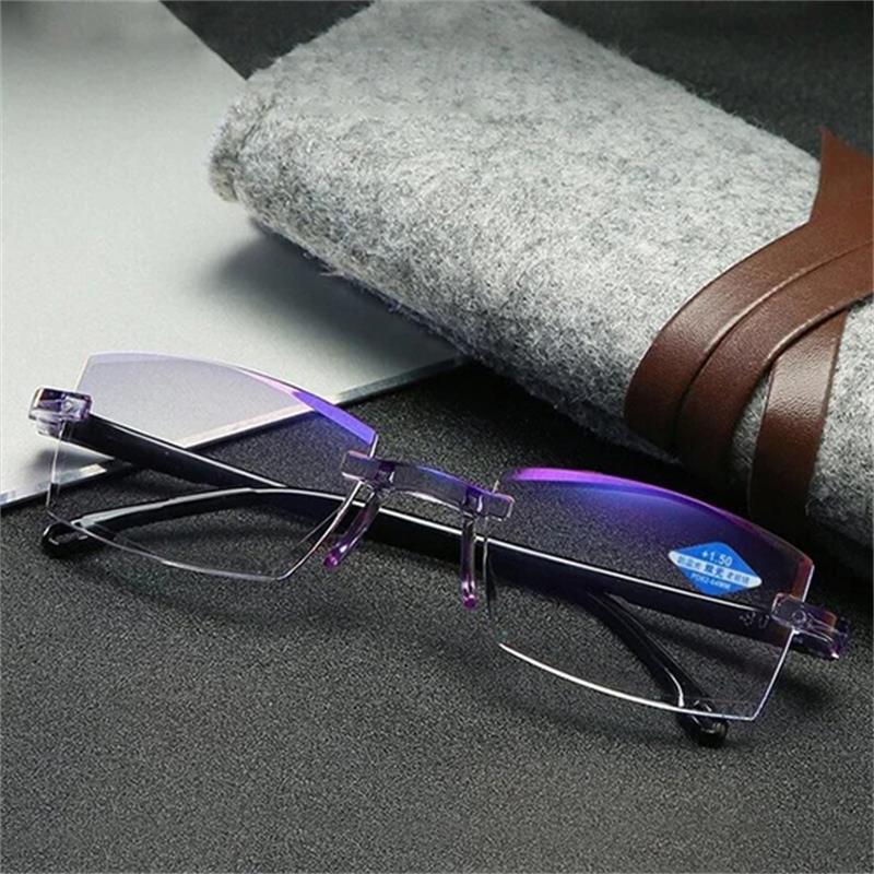 Glosrity Sapphire High Hardness Anti Blue Light Intelligent Dual Focus Reading Glasses