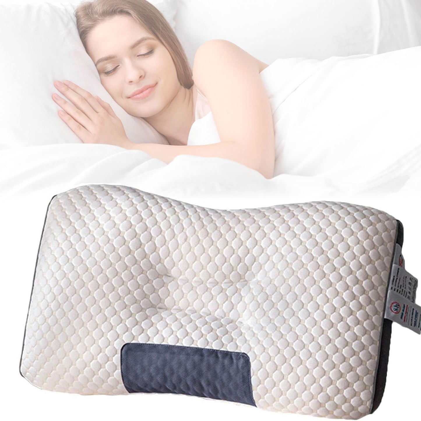 Glosrity 💥 Big Sale 50% OFF💥 Dotmalls™ Antibacterial Neck Support Sleep-Aid Massage Pillow