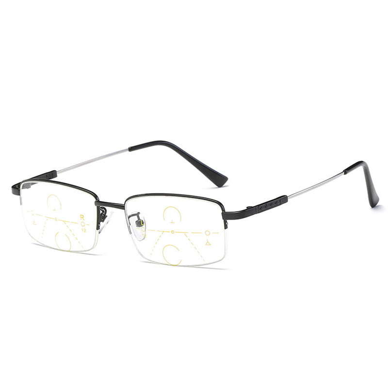 Glosrity Titanium progressive far and near dual-use reading glasses-FR