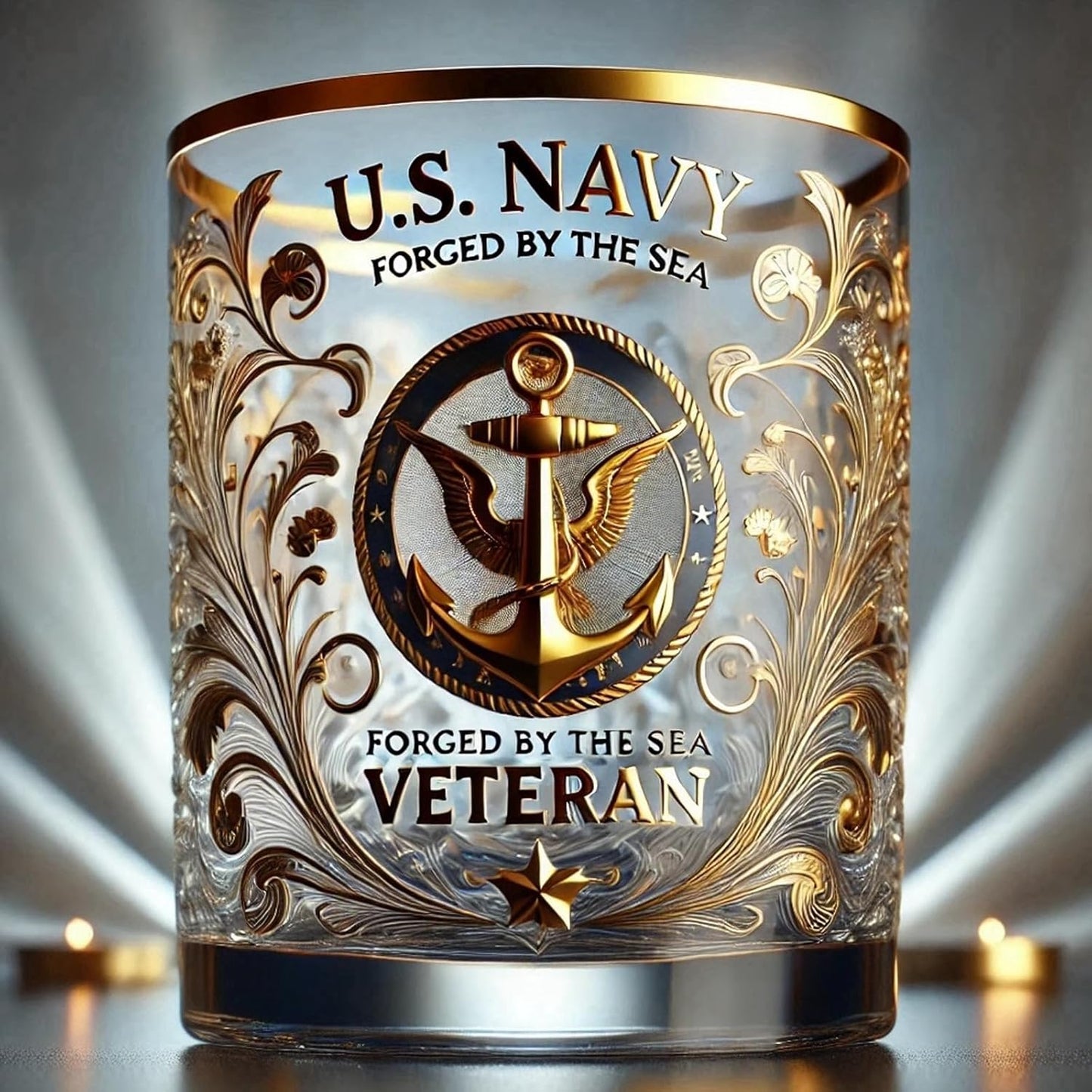 Glosrity Veteran Tribute Glass