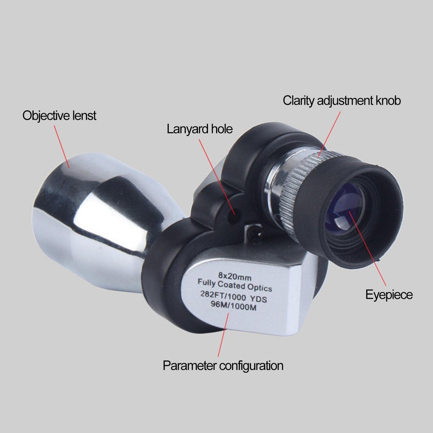 Glosrity Vendor Mini Monocular Scope High-definition Low-light Night Vision
